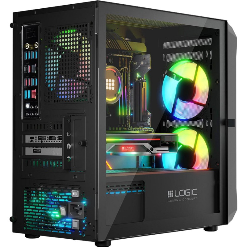 Корпус Logic concept Portos ARGB Mini Black (AM-PORTOS-10-0000000-0002)