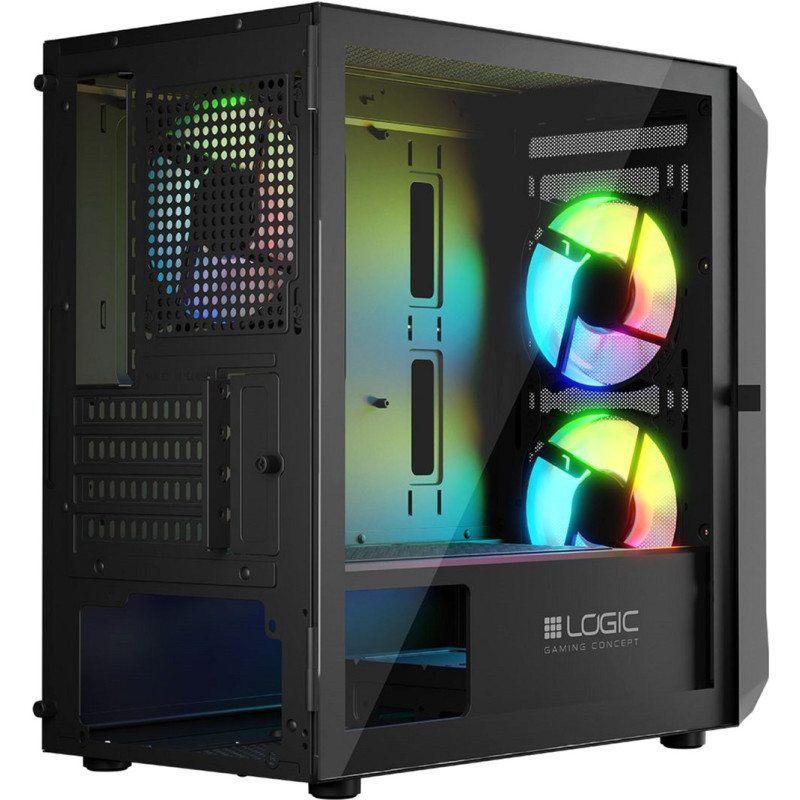 Корпус Logic concept Portos ARGB Mini Black (AM-PORTOS-10-0000000-0002)