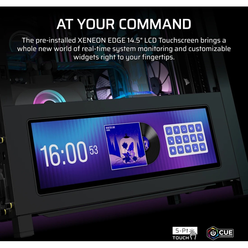 Корпус Corsair Frame 4000D LCD RS ARGB Black (CC-9011326-WW)