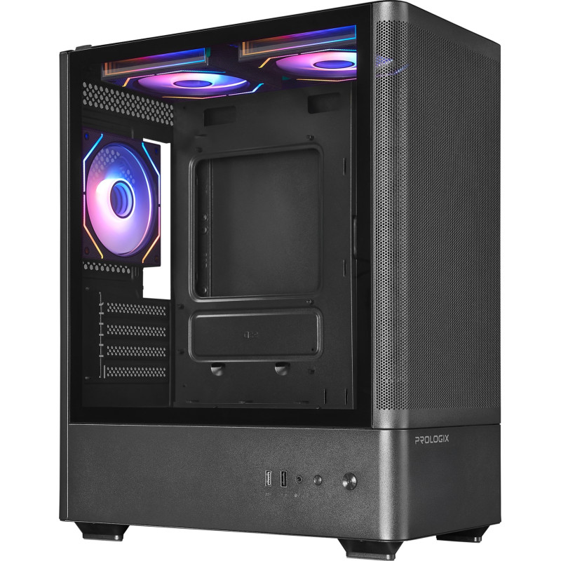 Корпус Prologix Lumi GM-01MAB Mesh Black