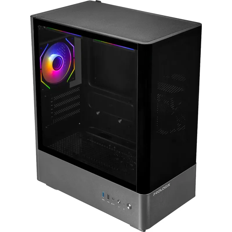 Корпус Prologix Lumi GM-01AB Glass Black