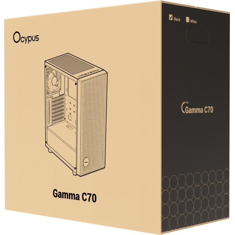 Корпус OCYPUS GAMMA-C70-BKG400XX-GL
