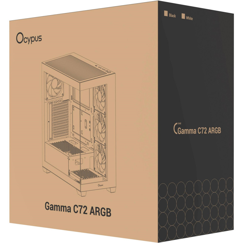 Корпус OCYPUS GAMMA-C72-BKD400XX-GL