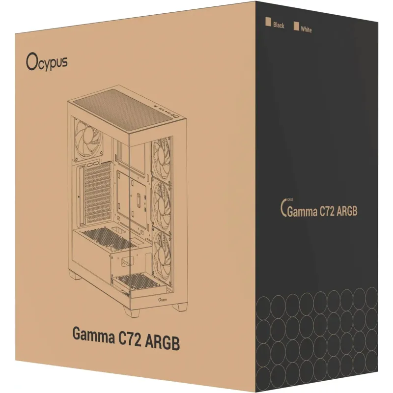 Корпус OCYPUS GAMMA-C72-BKD400XX-GL
