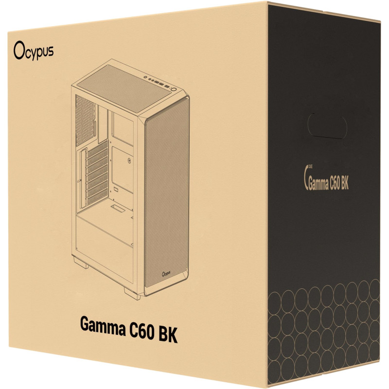 Корпус OCYPUS GAMMA-C60-BKG000XX-GL
