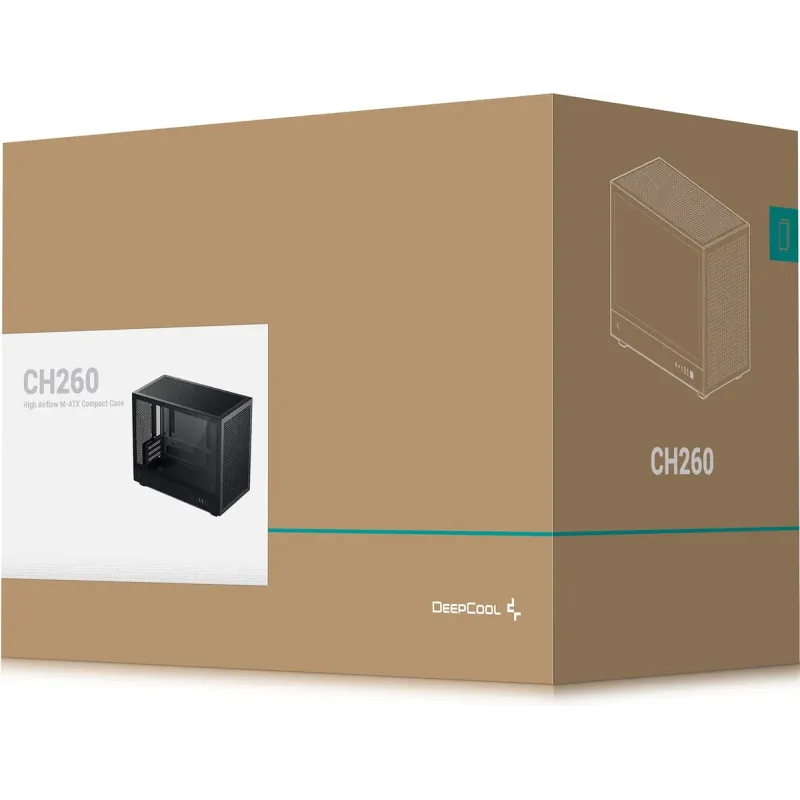 Корпус DeepCool CH260 Black (R-CH260-BKNGM0-G-1) без БП