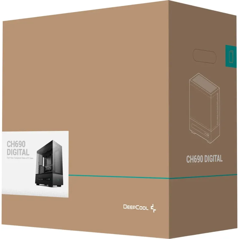 Корпус DeepCool CH690 Digital Black (R-CH690-BKNNA0D-G-1) без БП