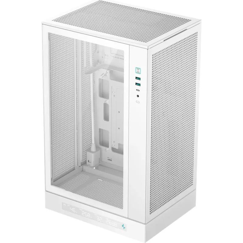 Корпус DeepCool CH270 Digital White (R-CH270-WHNDM0-G-1) без БП