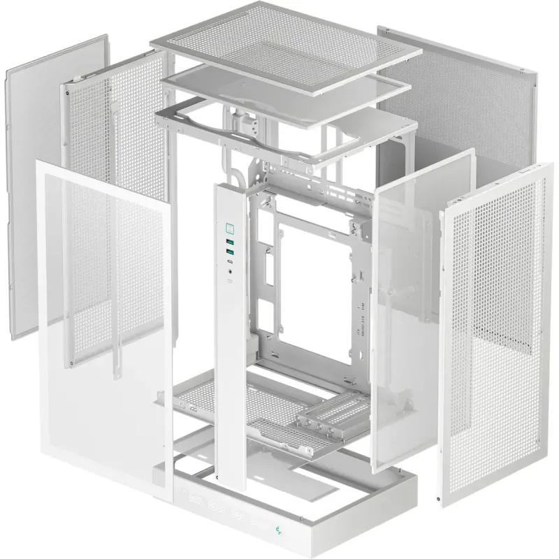 Корпус DeepCool CH270 Digital White (R-CH270-WHNDM0-G-1) без БП