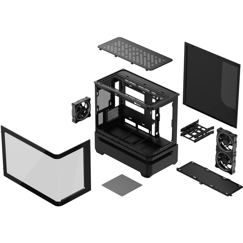 Корпус Asus Prime AP202 ARGB Tempered Glass без БП (90DC00P0-B19000)