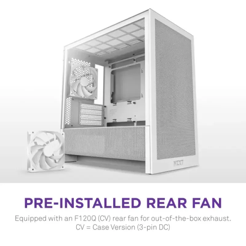 Корпус NZXT H3 Flow White без БП (CC-H31FW-01)