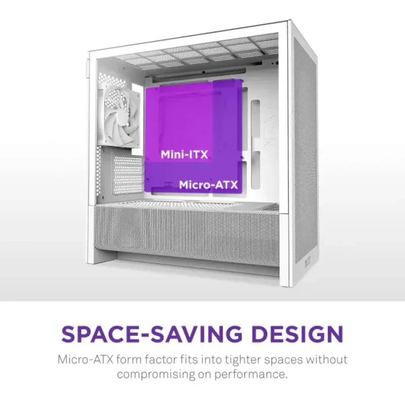 Корпус NZXT H3 Flow White без БП (CC-H31FW-01)