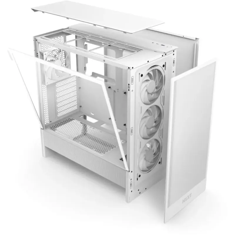 Корпус NZXT H5 Flow RGB White (CC-H52FW-R1) без БП