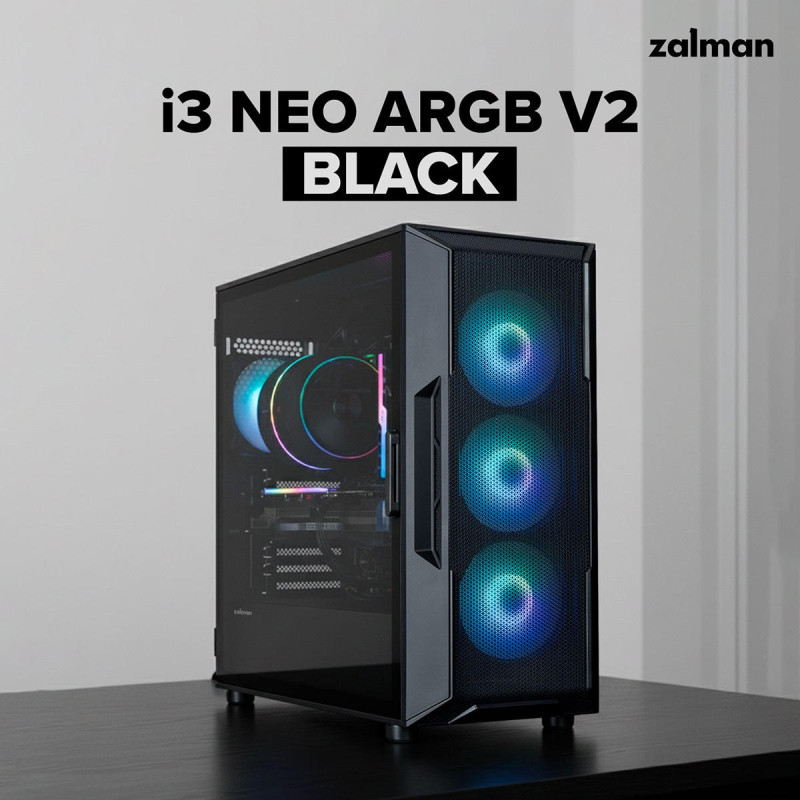 Корпус Zalman i3 Neo ARGB Black (I3NEOARGBV2BLACK)