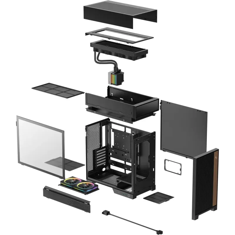 Корпус DeepCool CL6600 Black (R-CL6600-BKNNA0-G-1)