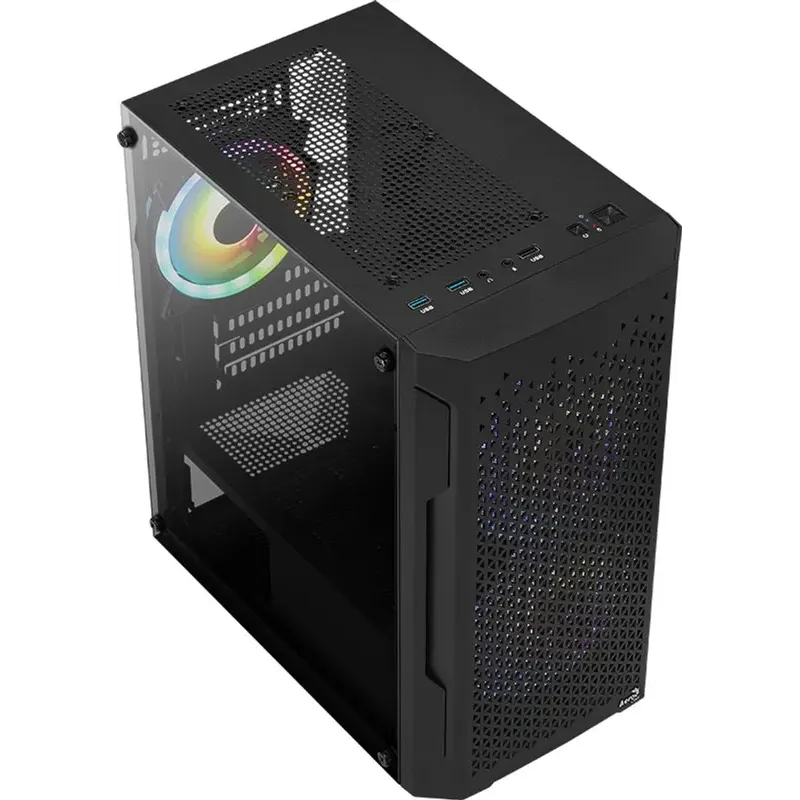 Корпус AeroCool Trinity Mini-G-BK-v2 (ACCS-PV32033.11) Black без БП