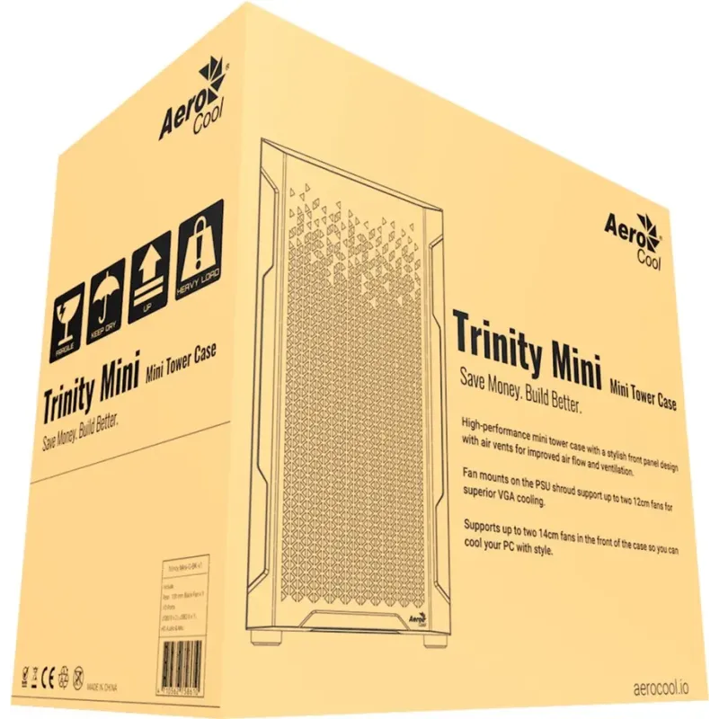 Корпус AeroCool Trinity Mini-G-BK-v2 (ACCS-PV32033.11) Black без БП