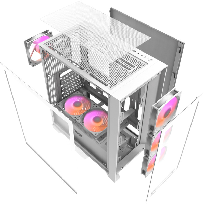 Корпус DarkFlash DRX70 GLASS White