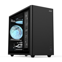 Корпус 2E Credo Plus V350BG Black with window (2E-V350BG)