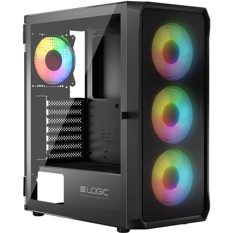 Корпус Logic concept ARGB Midi Black (AT-PORTOS-10-0000000-0002)