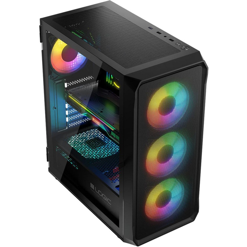 Корпус Logic concept ARGB Midi Black (AT-PORTOS-10-0000000-0002)