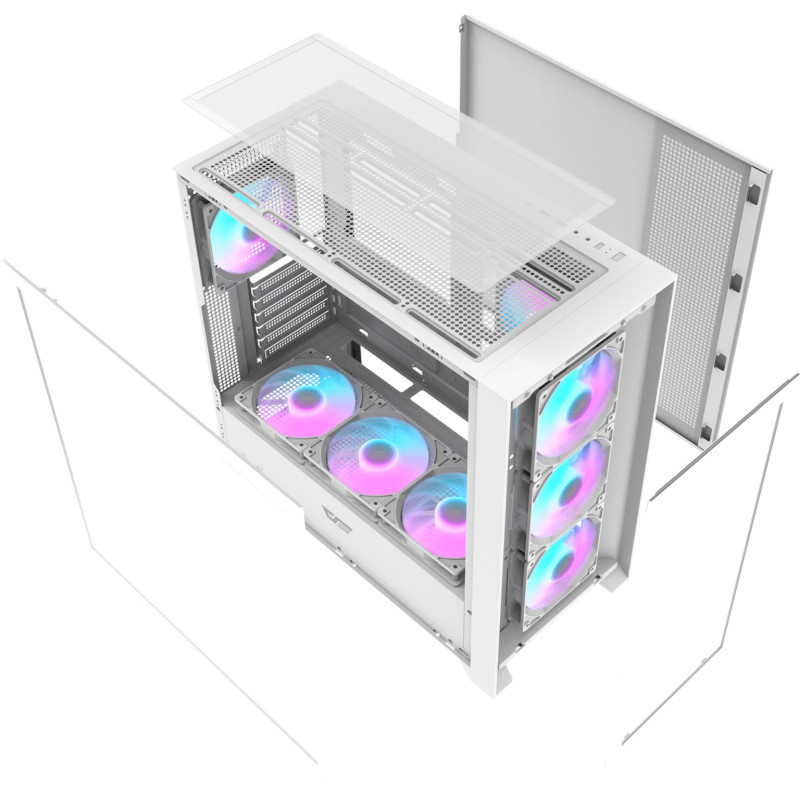 Корпус DarkFlash DRX90 GLASS White