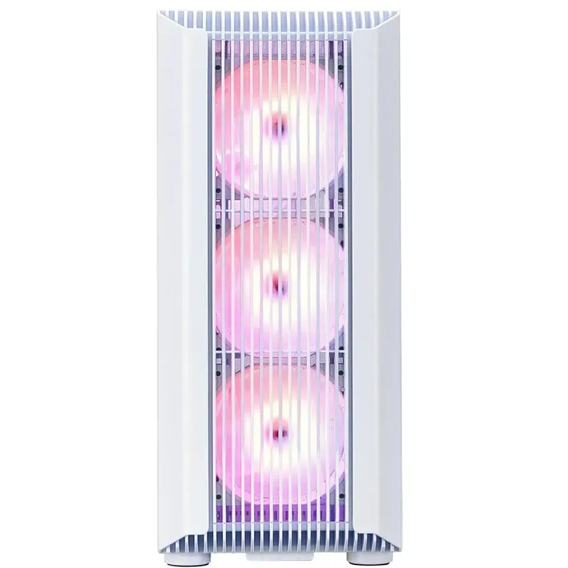 Корпус 1stPlayer H6-WH-4F7-W White без БП