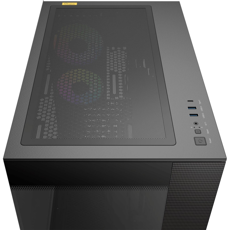 Корпус Ocypus DELTA C74 ARGB Black (DELTA-C74-BKD200XX-GL)