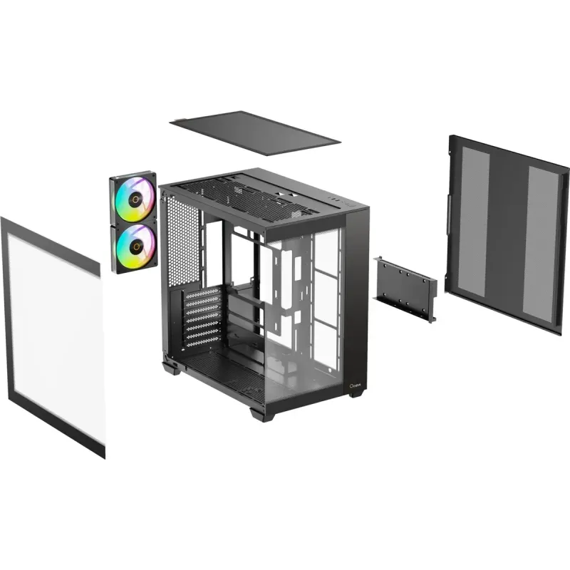 Корпус Ocypus DELTA C74 ARGB Black (DELTA-C74-BKD200XX-GL)