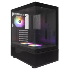 Корпус 1stPlayer Mi7-A-BK-2F7R-1F7 Black без БП