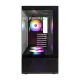 Корпус 1stPlayer Mi7-A-BK-2F7R-1F7 Black без БП