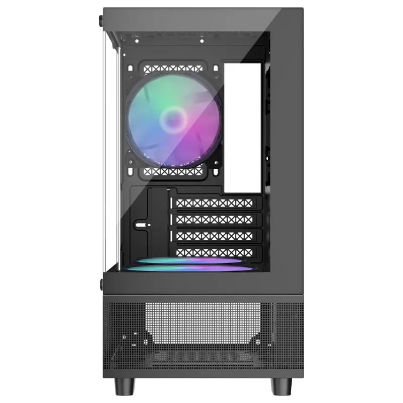 Корпус 1stPlayer Mi2-A-BK-2F7R-1F7 Black без БП