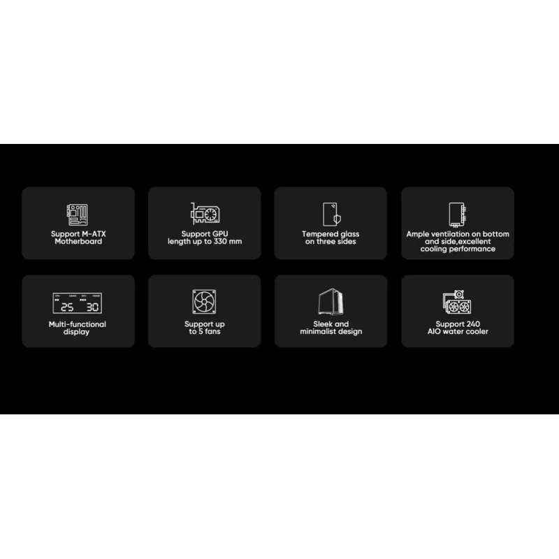 Корпус 1stPlayer RT5 Black без БП