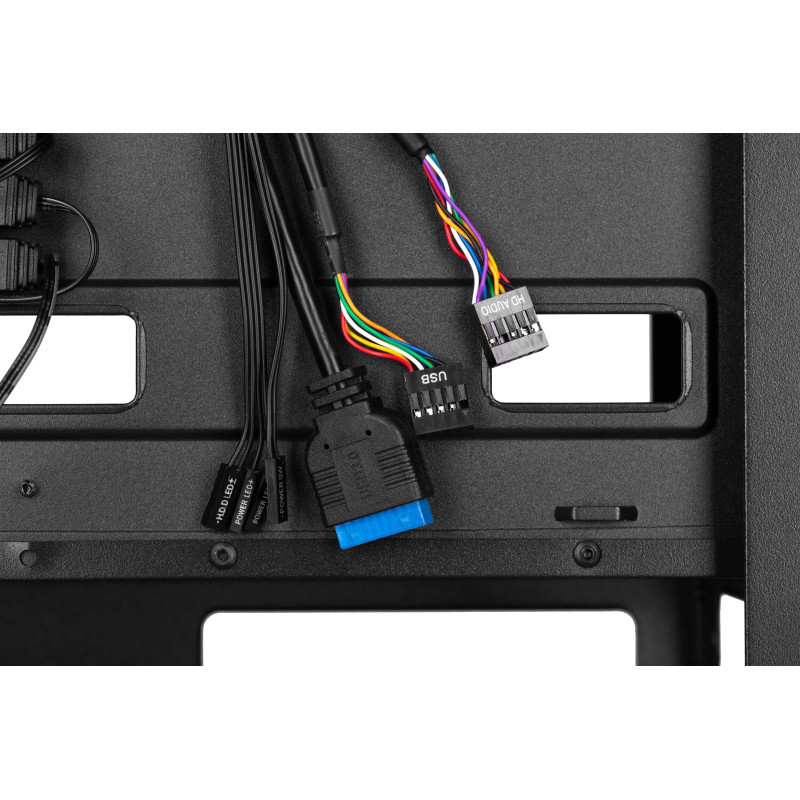 Корпус 2E Hexagon Black (2E-G338)