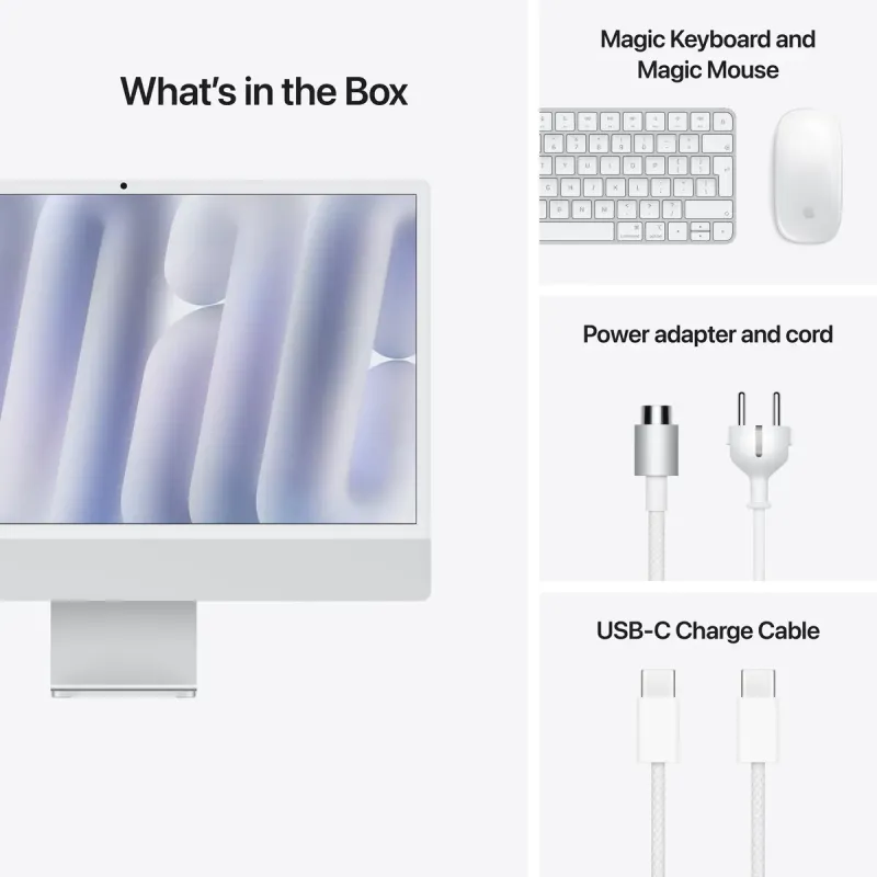 Моноблок Apple iMac 24 M4 Silver (MWUC3UA/A)