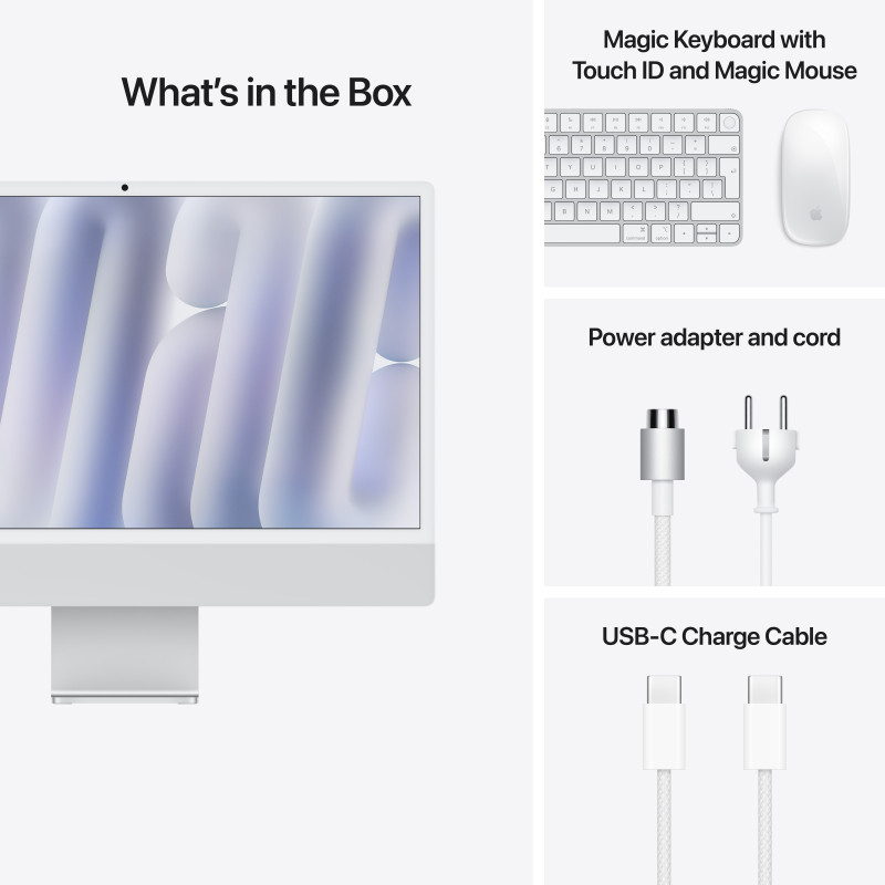 Моноблок Apple iMac 24 M4 Silver (MWUU3UA/A)