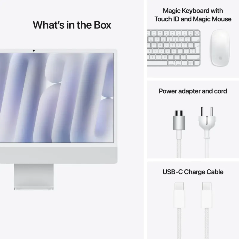 Моноблок Apple iMac 24 M4 Silver (MWUU3UA/A)