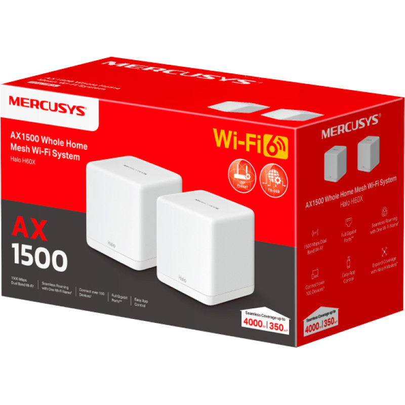 MERCUSYS Halo H60X(2-pack)