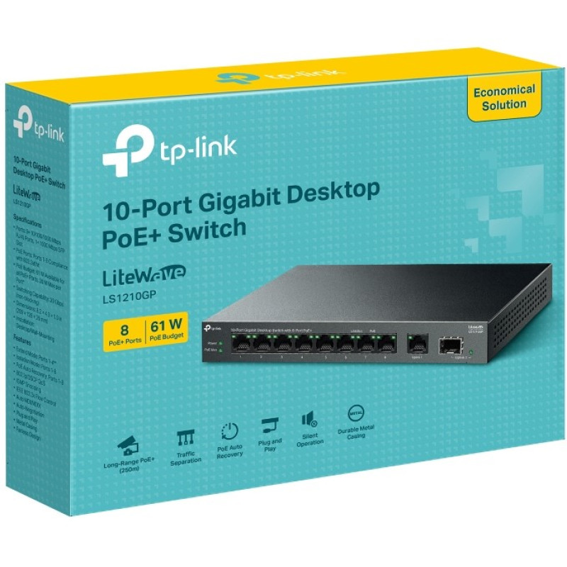Коммутатор TP-LINK LS1210GP