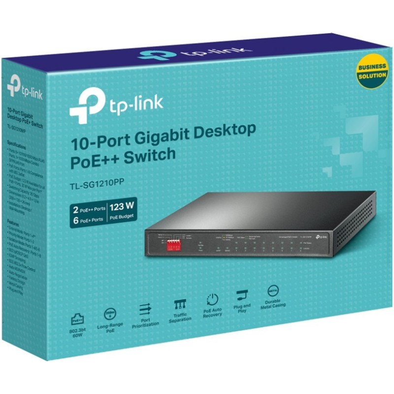 Комутатор TP-Link TL-SG1210PP