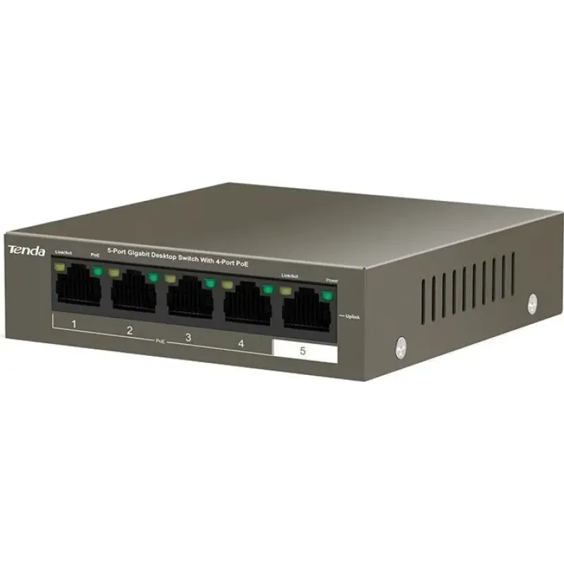 Коммутатор TENDA TEG1105P-4-63W