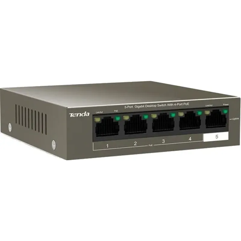 Коммутатор TENDA TEG1105P-4-63W