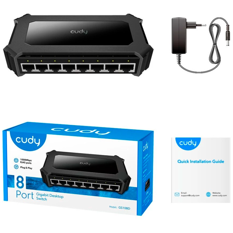 Коммутатор Cudy GS108D