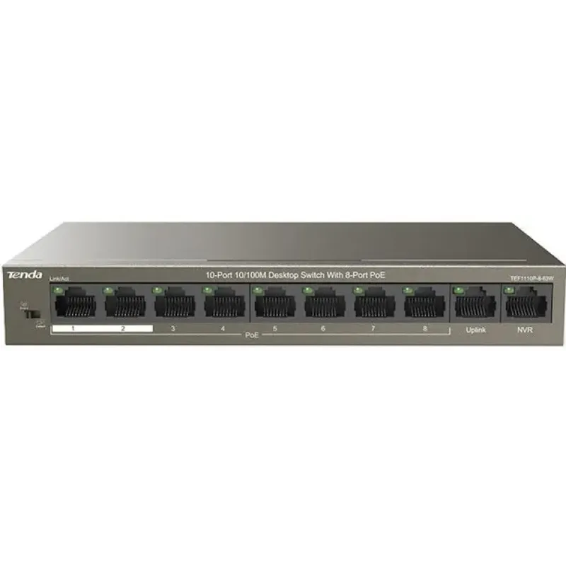 Коммутатор Tenda TEF1110P-8-63W