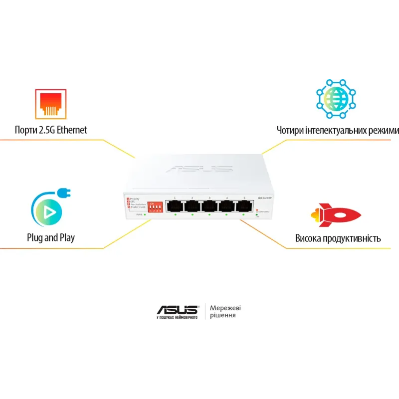 Коммутатор Asus QG-U1050 (90IG09Z0-MO3B00)
