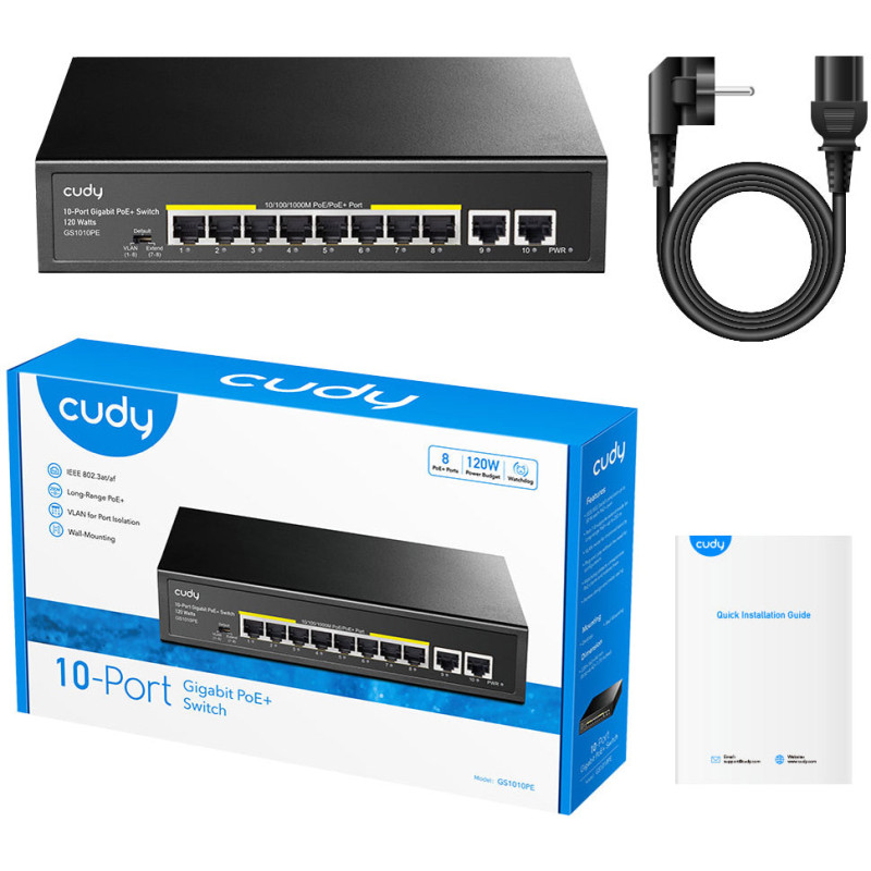 Коммутатор Cudy GS1010PE_EU