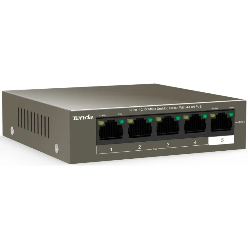Коммутатор Tenda  TEF1105P-4-38W
