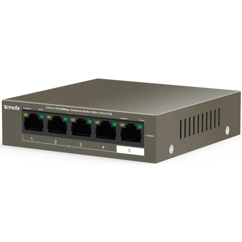 Коммутатор Tenda  TEF1105P-4-38W