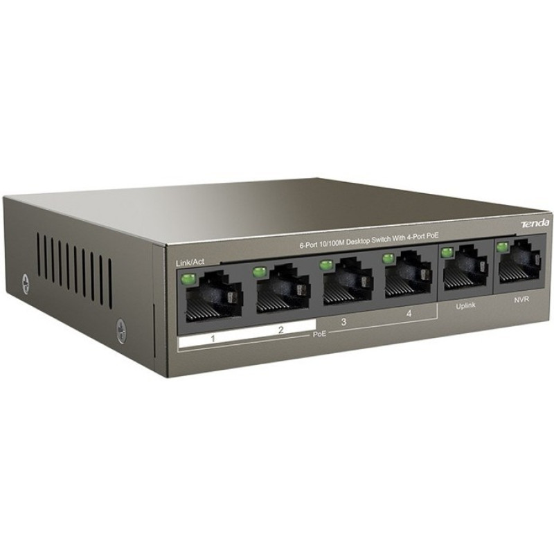 Коммутатор Tenda  TEF1106P-4-63W