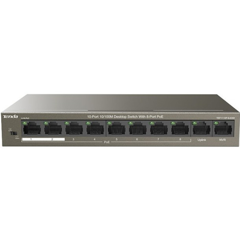 Коммутатор Tenda  TEF1106P-4-63W
